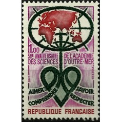 (1375) Francia. 1973. 1,00 Franc. Ciencias Ultra Mar (Nuevo)