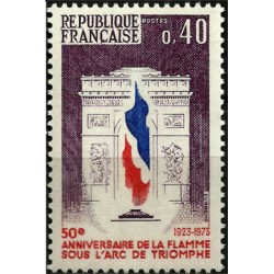 (1386) Francia. 1973. 0,40 Francs. 50 Aniv. Llama Arco de Triunfo (Nuevo)