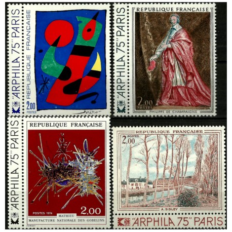 (1394 a 1397) Francia. 1974. Serie Completa. Arphilas (Nuevo)