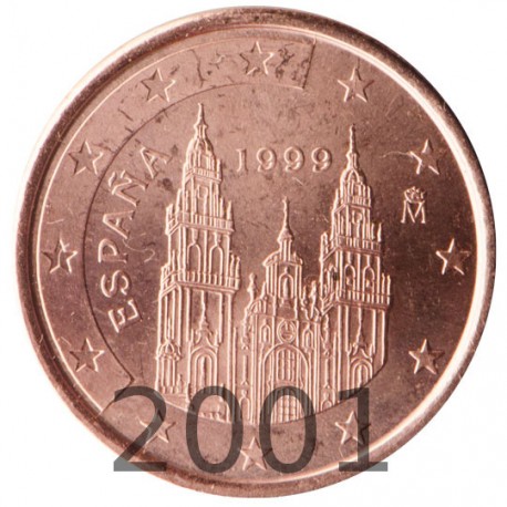 España 2001 2 Céntimos (SC)