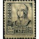 (820)  1937-40. 15 Céntimos. Isabel (Nuevo, con marcas de fijasellos)