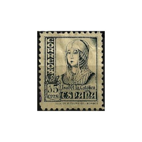 (820)  1937-40. 15 Céntimos. Isabel (Nuevo, con marcas de fijasellos)