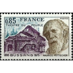 (1439) Francia. 1975. 0,85 Francs. Maurice Pottecher (Nuevo)