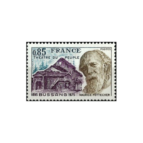 (1439) Francia. 1975. 0,85 Francs. Maurice Pottecher (Nuevo)