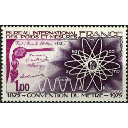 (1435) Francia. 1975. 1,00 Francs. Convention du Metre (Nuevo)