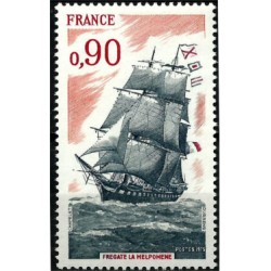 (1459) Francia. 1975. 0,90 Francs. Fragata La Melpomene (Nuevo)