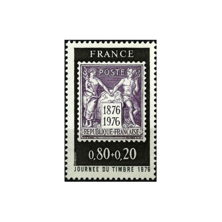 (B489) Francia. 1976. 0,80 + 0,20 Francs. Día del Sello (Nuevo)