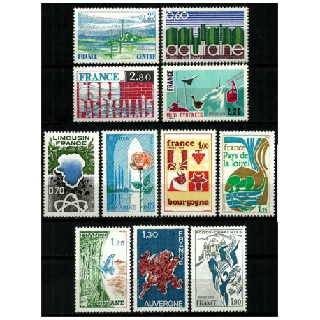 (1440 a 1450) Francia. 1975-76. Serie Completa (Nuevo)