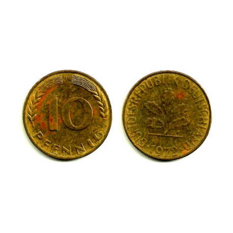 (108) Alemania. 1972(F). 10 Pfennig (MBC)