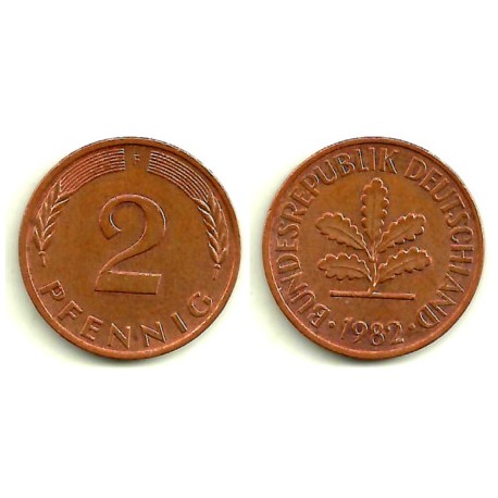 (106a) Alemania. 1982(F). 2 Pfennig (MBC+)