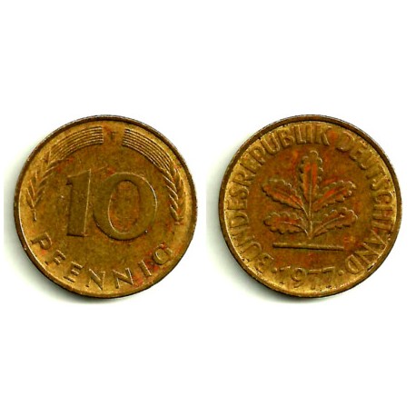 (108) Alemania. 1977(F). 10 Pfennig (MBC-)