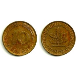 (108) Alemania. 1979(D). 10 Pfennig (BC)