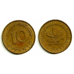 (108) Alemania. 1980(D). 10 Pfennig (MBC)