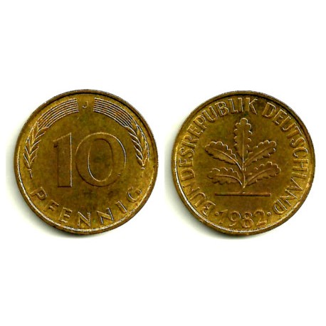 (103) Alemania. 1982(J). 10 Pfennig (MBC)