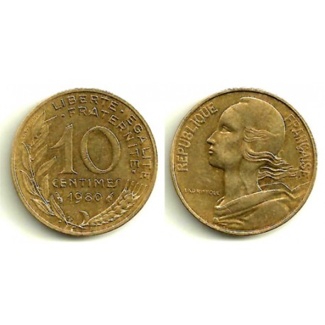 (929) Francia. 1980. 10 Centimes (MBC)
