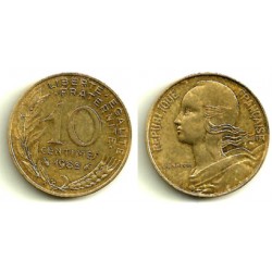 (929) Francia. 1985. 10 Centimes (MBC+)