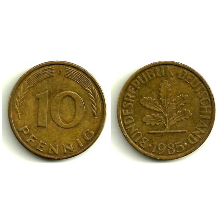 (108) Alemania. 1985(D). 10 Pfennig (MBC)