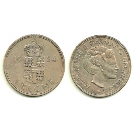 (862.3) Dinamarca. 1984. 1 Krone (MBC)