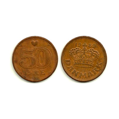 (866.1) Dinamarca. 1989. 50 Ore (MBC)
