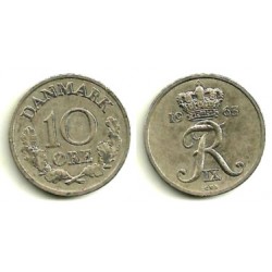 (849.1) Dinamarca. 1963. 10 Ore (MBC)