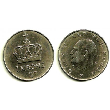 (419) Noruega. 1977. 1 Krone (MBC)