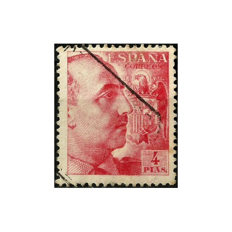 (933) 1940-45. 4 Pesetas. General Franco (Usado)