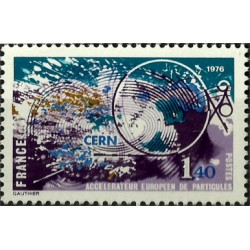 (1503) Francia. 1976. 1,40 Francs. Acelerador Europeo de Partículas (Nuevo)