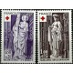 (B496-B497) Francia. 1976. Serie Completa. Cruz Roja (Nuevo)