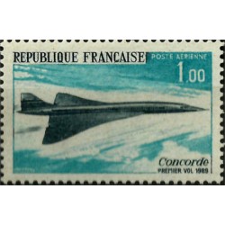 (C42) Francia. 1969. 1,00 Franc. Primer vuelo Concorde (Nuevo)