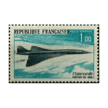 (C42) Francia. 1969. 1,00 Franc. Primer vuelo Concorde (Nuevo)