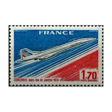 (C48) Francia. 1976. 1,70 Francs. Concorde (Nuevo)