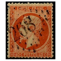 (27) Francia. 1853-60. 40 Centimes. Emperador Napoleón (Usado)