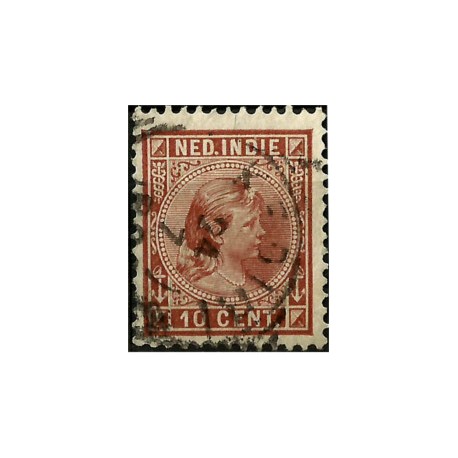 (23) Indias Holandesas. 1892-97. 10 Cents. Wilhelmina (Usado)