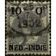 (31) Indias Holandesas. 1900. 10 Cents. Sobretasa (Usado)