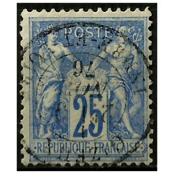 (81) Francia. 1876-77. 25 Cents. Paz y Comercio (Usado)