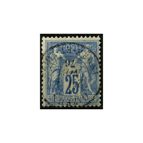 (81) Francia. 1876-77. 25 Cents. Paz y Comercio (Usado)