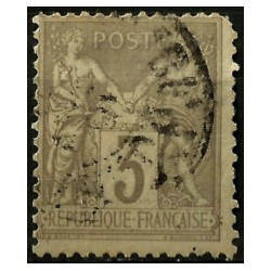 (97) Francia. 1879-90. 3 Centimes. Paz y Comercio (Usado)