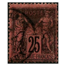 (93) Francia. 1877-80. 25 Centimes. Paz y Comercio (Usado)