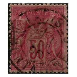 (101) Francia. 1879-90. 50 Centimes. Paz y Comercio (Usado)