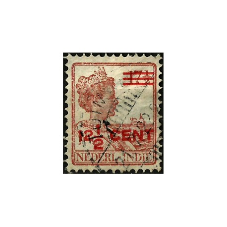 (144) Indias Holandesas. 1922. 12½ Cents. Sobrecarga (Usado)