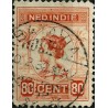 (133) Indias Holandesas. 1912-40. 80 Cents. Wilhelmina (Usado)
