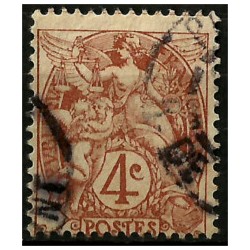 (112) Francia. 1900-29. 4 Centimes. Libertad, Igualdad y Fraternidad (Usado)