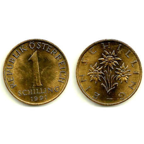 (2886) Austria. 1991. 1 Schilling (EBC+)