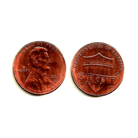 (468) Estados Unidos de América. 2013(D). 1 Cent (EBC+)