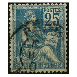 (119) Francia. 1900-29. 25 Centimes. Derechos Humanos (Usado)