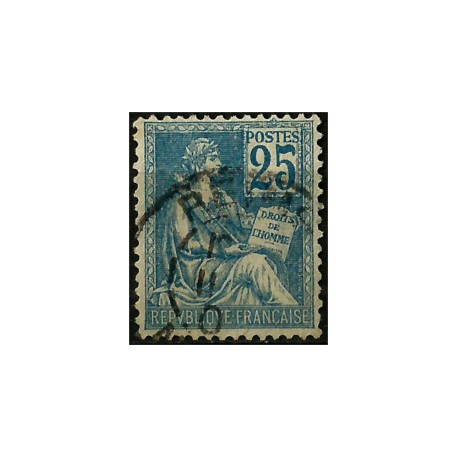 (119) Francia. 1900-29. 25 Centimes. Derechos Humanos (Usado)