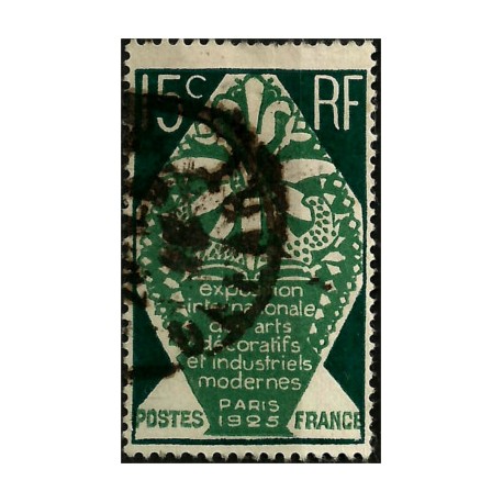 (221) Francia. 1924-25. 15 Centimes. Exposición Internacional (Usado)