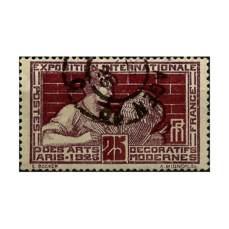 (222) Francia. 1924-25. 25 Centimes. Exposición Internacional (Usado)