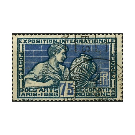 (224) Francia. 1924-25. 75 Centimes. Exposición Internacional (Usado)