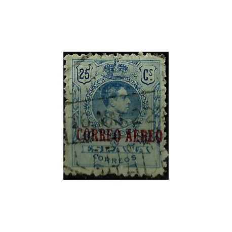(294) 1920. 25 Céntimos. Alfonso XIII. Correo Aéreo (Usado)